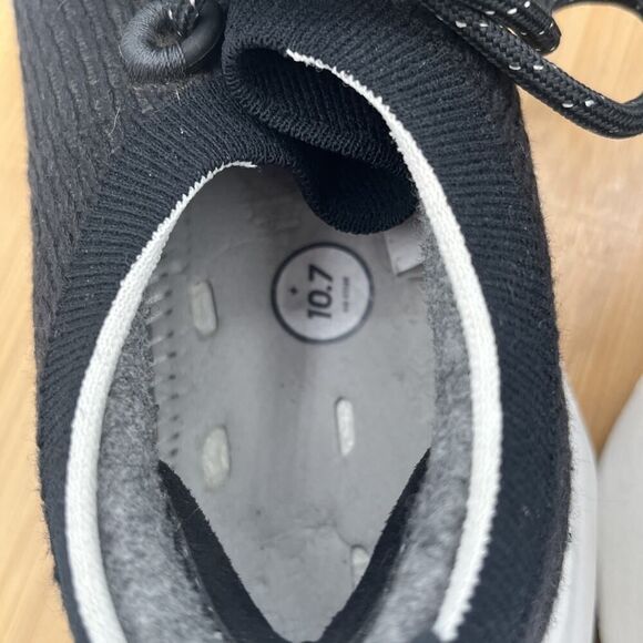 Allbirds Tree Dasher 2 Womens Shoes Size 8 Black Lace Up Sneakers NO INSOLES - Picture 7 of 10